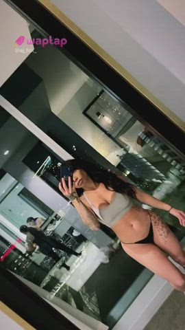 asian booty busty fitness see through clothing swimsuit tattoo tiktok tik-tok gif