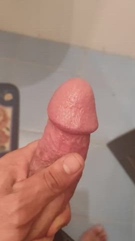 big dick cumshot masturbating gif