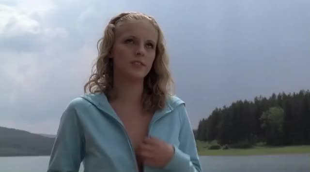 Angelica Penn flashing an elk in "Lake Placid 3"