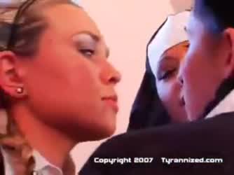 French Kissing Girls Kiss Kissing Lesbian Lesbians Nun Student gif