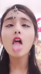 Ahegao Fetish Spit gif