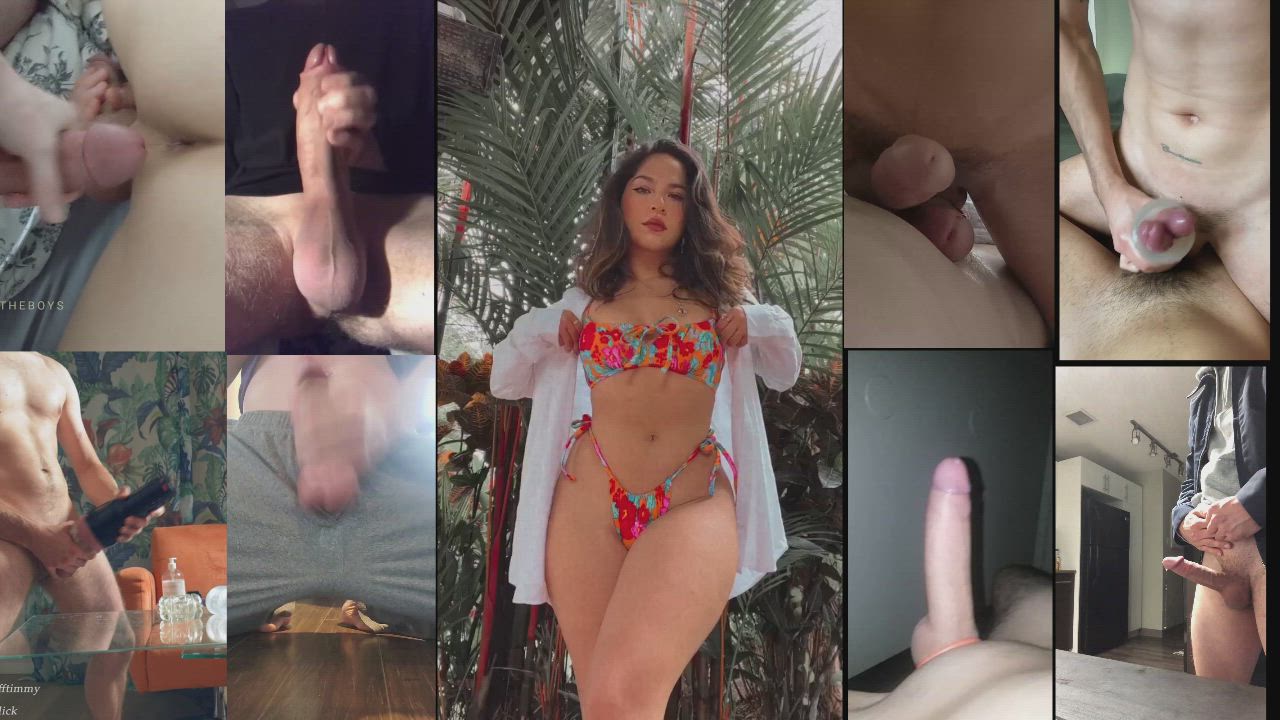 BabeCock Big Ass Bikini Cock Cum Frotting Latina gif
