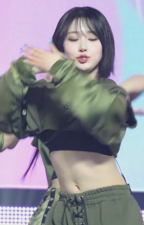 asian underboob kpop gif