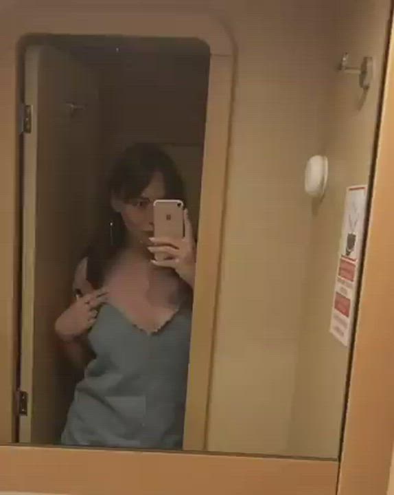 Flashing Selfie Tease gif