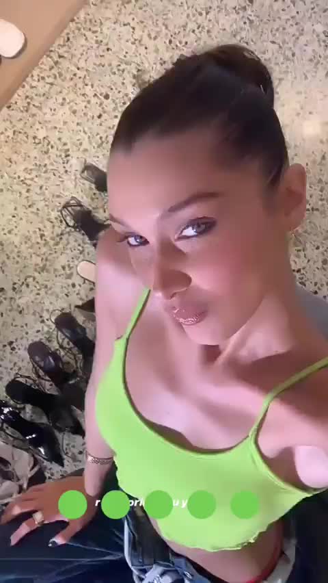 Bella Hadid Green Tanktop