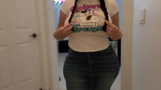 Estranged Deadbeat Step Dad Cums back on Easter to Fuck his Huge Ass
