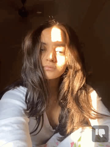 cleavage clothed cute indian messy tease gif
