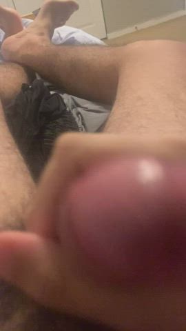 hairy cock male masturbation moaning gif