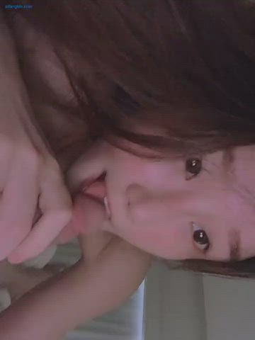 blowjob chinese selfie gif