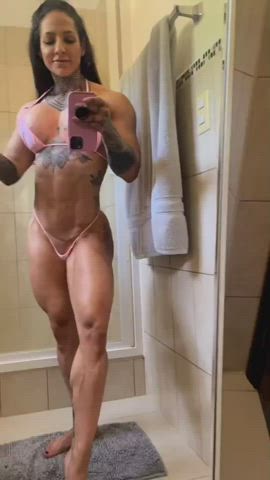 muscles muscular girl muscular milf gif