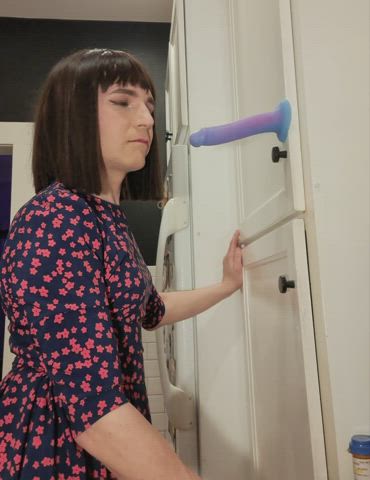 crossdressing dildo femboy sissy dildos gif