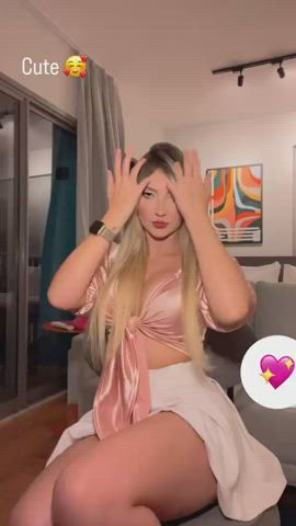 blonde boobs brazilian gif