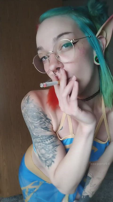 Smoke break with an elf girl?