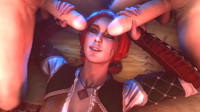 Triss double handjob