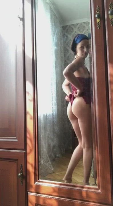 Ass Clothed Mirror gif