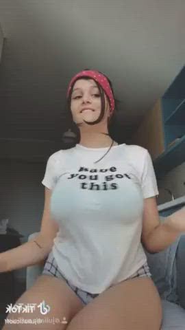 big tits boobs fuck machine pussy tiktok gif
