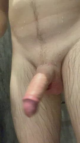 cock gay shaved shower gif