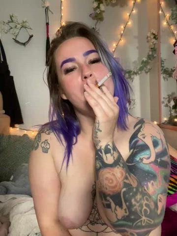 BBW Smoking Tattoo gif