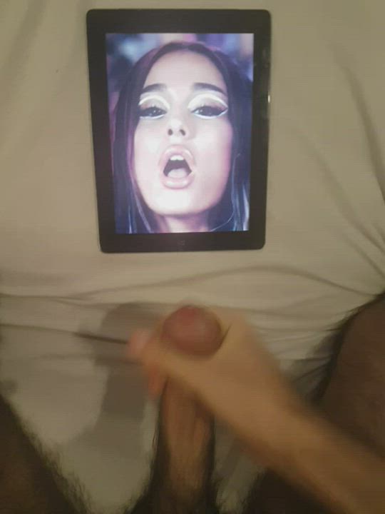 My first cum tribute for Ariana Grande