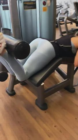 Brazilian Brunette Bubble Butt Dani Goddess Gym Tease gif