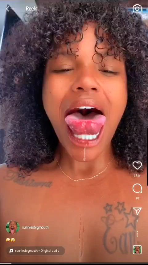 ahegao ebony facial joi long tongue onlyfans facials gif