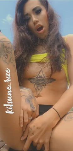 asian cum filipina fingering outdoor tattoo r/asiansgonewild gif