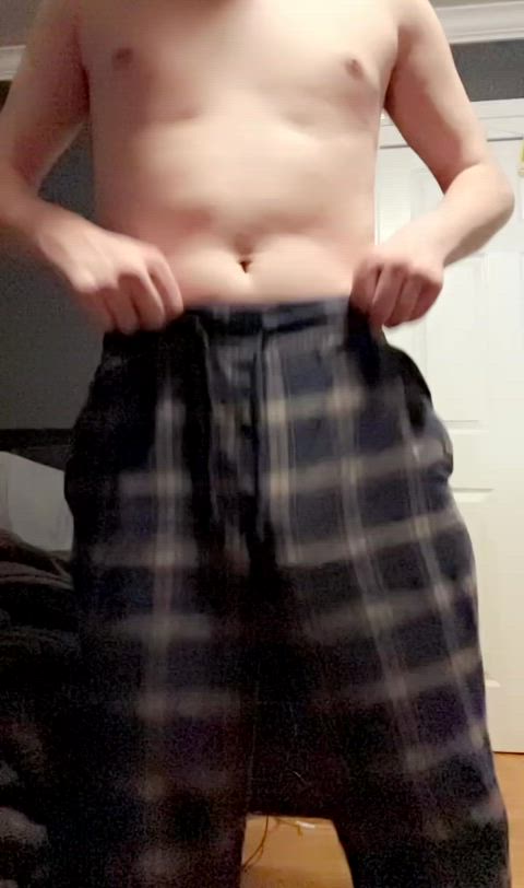 I love how visible my hard cock is through my pants