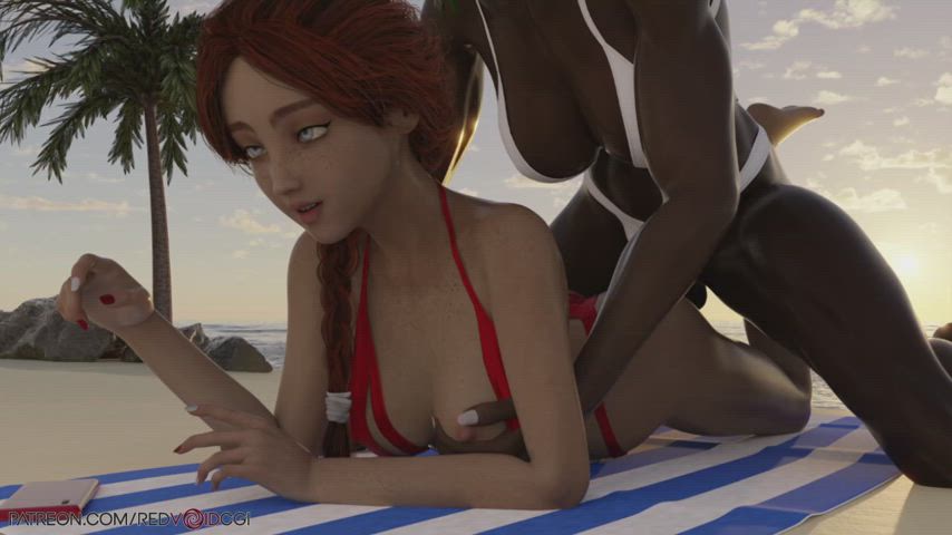 Caught at the beach [Spontaneous with a Stranger] (Redvoidcgi)