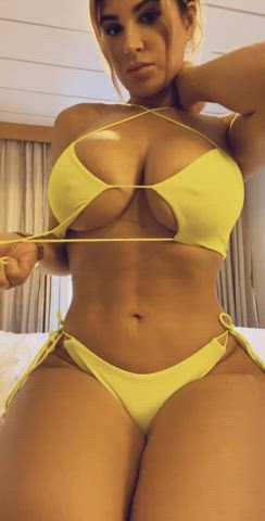 Big Tits Bikini Fake Boobs gif