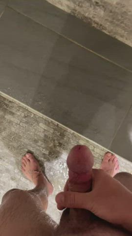 bisexual cum cumshot jerk off ropes shower solo watersports gif