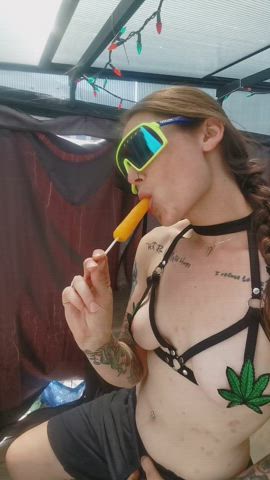 I love popsicles but prefer cock