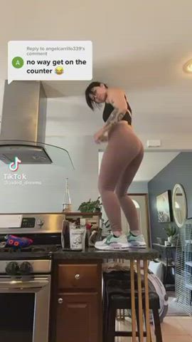 Big Ass Jiggling Leggings Pawg Shaking gif