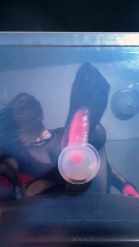 cbt cockslap femboy femdom fishnet legs pov skirt slapping trans gif