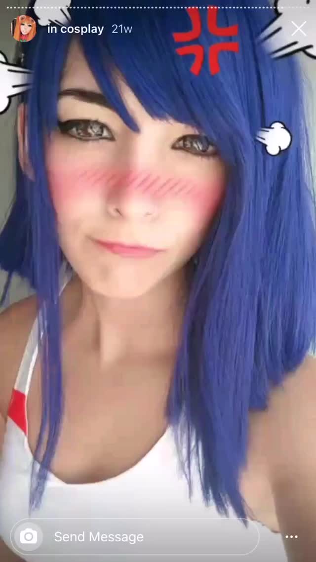 my real life waifu being cute