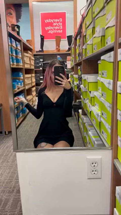 Bored at a store