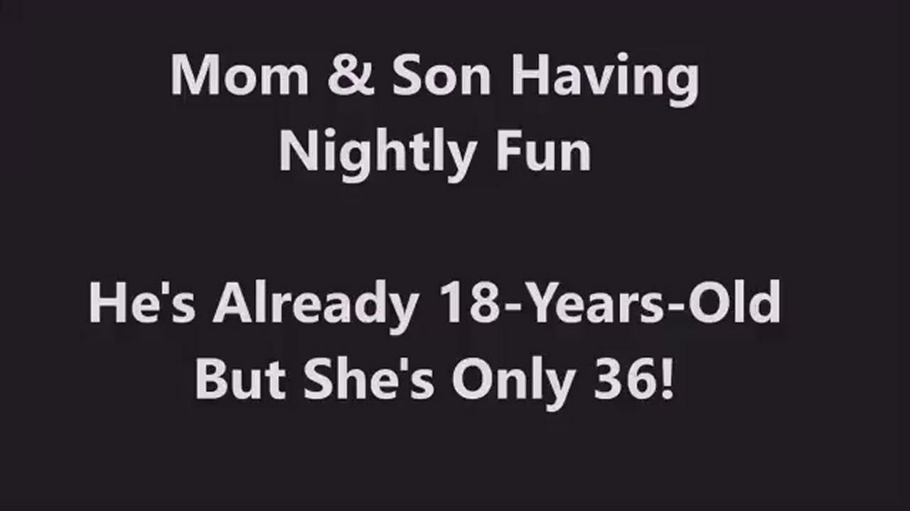 Mom pleasuers son