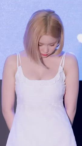 Celebrity Cleavage Korean gif