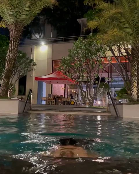 armpits swimming pool swimsuit gif