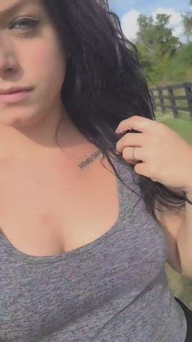 amateur big tits boobs bouncing tits flashing teen thick tiktok tits gif