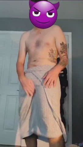 bwc cock towel gif
