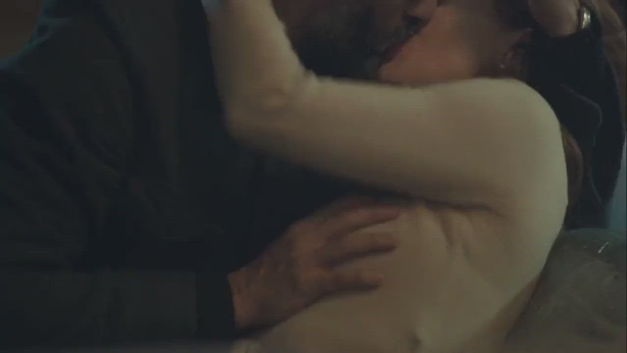 Couch Sex Jessica Chastain Pawg Redhead gif