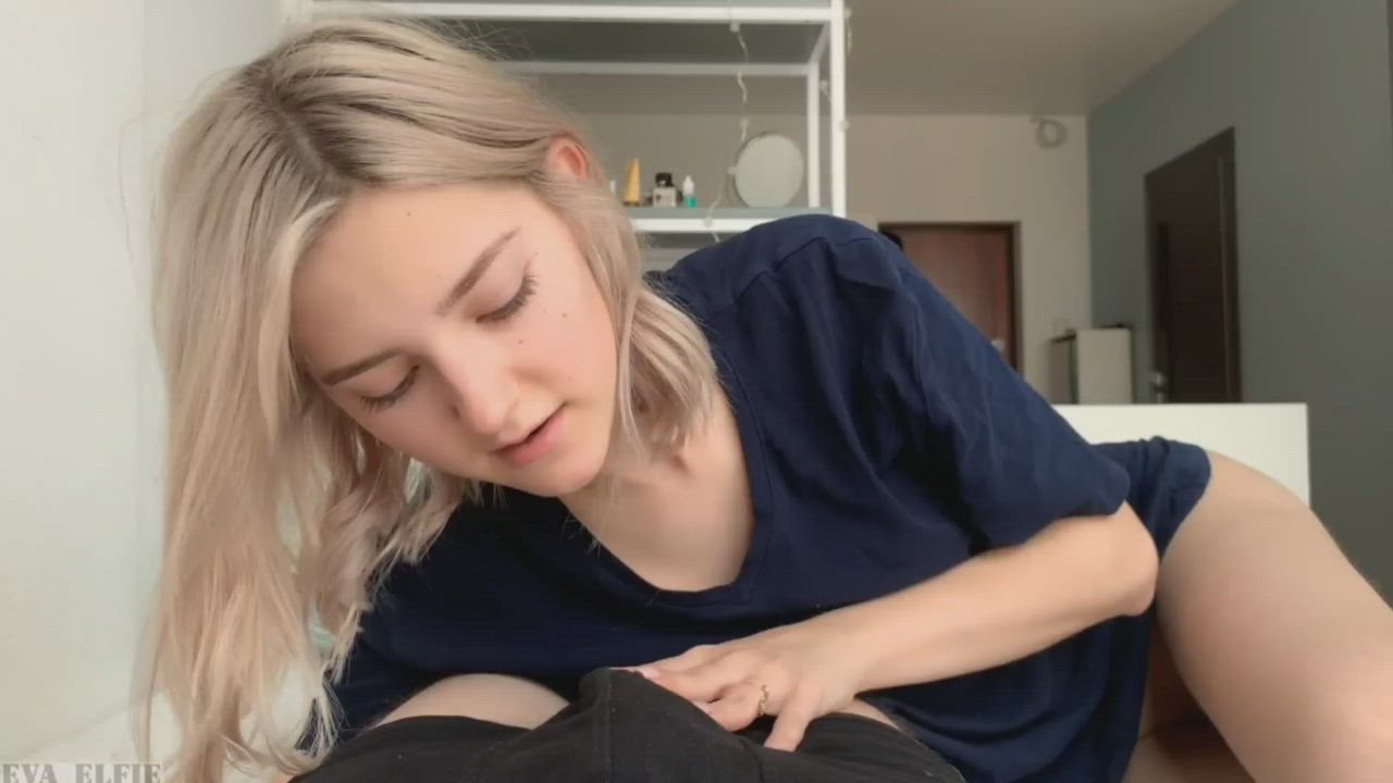 Babe Blonde Blowjob Teen gif