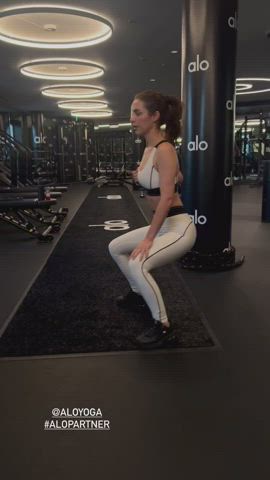 adelaide kane spandex workout gif