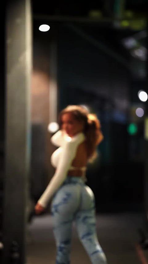 blacked booty caption gym gif