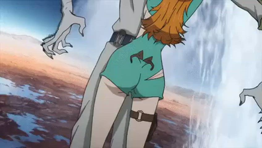 anime long legs alien robot boobs ass gif