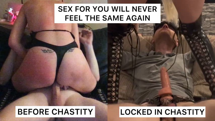 Chastity subs can still have sex like they used to, but they just don’t feel much