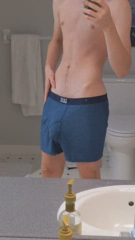 18 Years Old Big Dick Cock Gay Twink Underwear gif