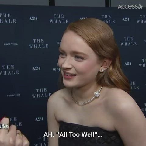 celebrity redhead sadie pop gif