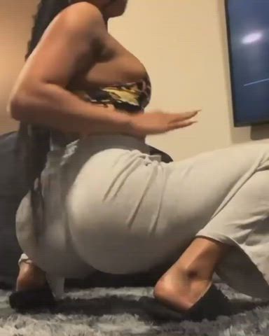 Ass Ebony Thick Twerking gif