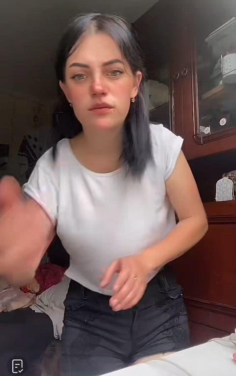 boobs nipslip tiktok gif